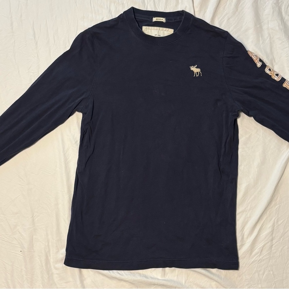 Abercrombie & Fitch Blue Long Sleeve Tee